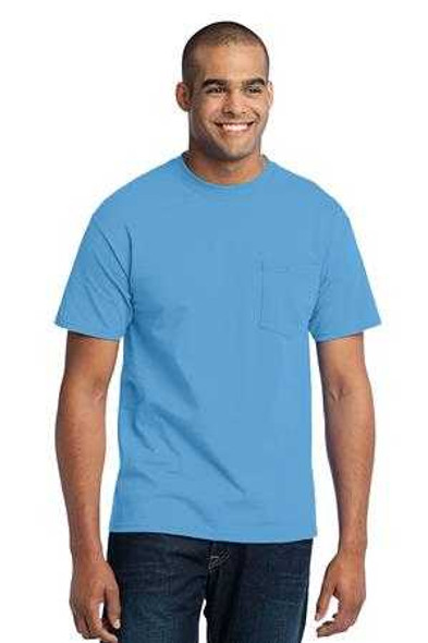 Mens Tall 50/50 Cotton/Poly T-Shirt with Pocket Joe's USA Mens Apparel