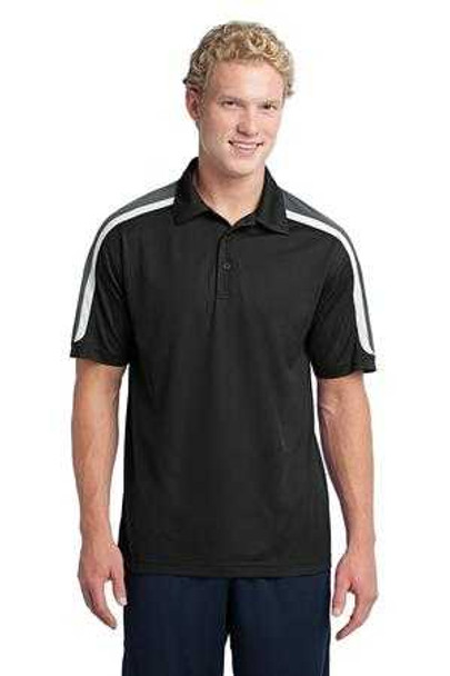 Tricolor Shoulder Micropique Sport-Wick Polo DRI-EQUIP Mens Apparel