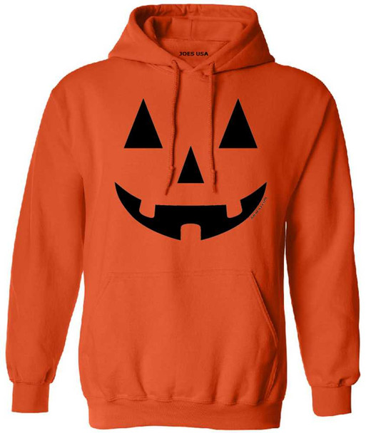 Joe's USA - JACK O' LANTERN PUMPKIN Halloween Costume Orange Hoodie Sweatshirt Joe's USA Hoodies