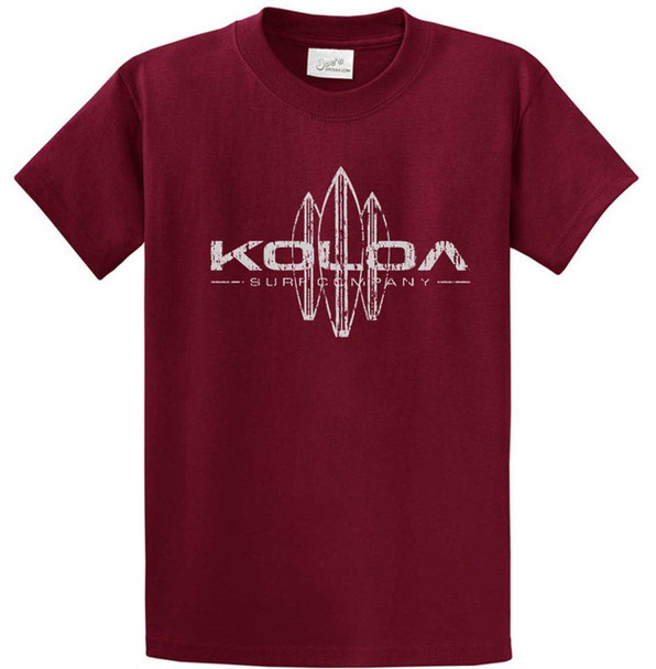 Koloa Surf Co. Vintage Surfboard Logo T-Shirts Koloa Surf Company Men's Shirts