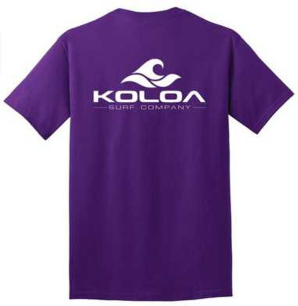 Koloa Surf Co. Classic 2-Sided Wave Logo Heavy Cotton T-Shirts Koloa Surf Company Mens Apparel