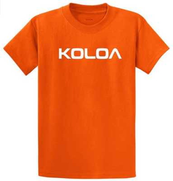 Koloa Surf Co. Koloa-Text Logo Heavy Cotton T-Shirts Koloa Surf Company Men's Shirts