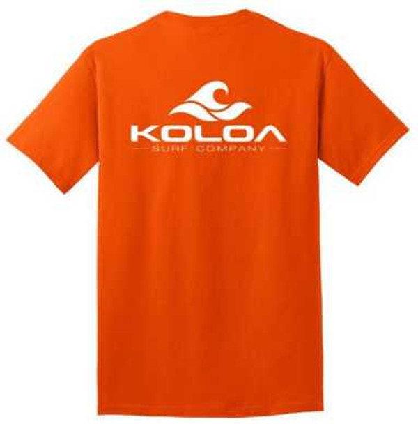 Koloa Surf Co. Pocket Logo Tee Classic 2-Sided Wave Logo Heavy Cotton T-Shirts Koloa Surf Company Mens Apparel