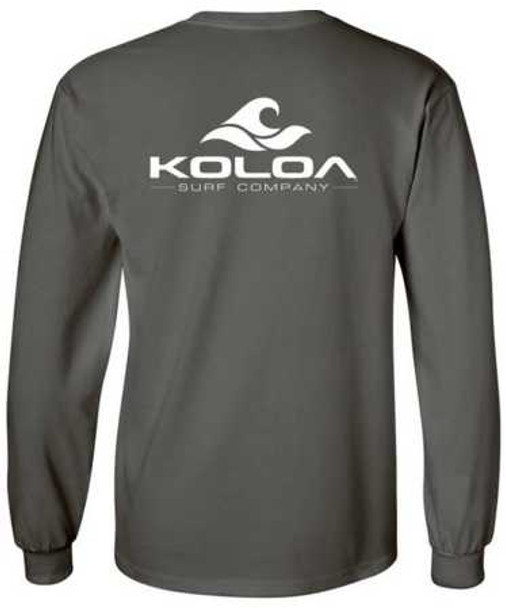 Koloa Surf Co. Classic Wave Long Sleeve Pocket Tees - Heavy Cotton T-Shirts Koloa Surf Company Men's Shirts