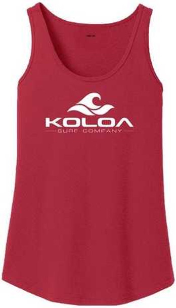 Koloa Surf Co. Ladies Classic Wave Logo Soft Cotton Tank Top Koloa Surf Company Womens Apparel