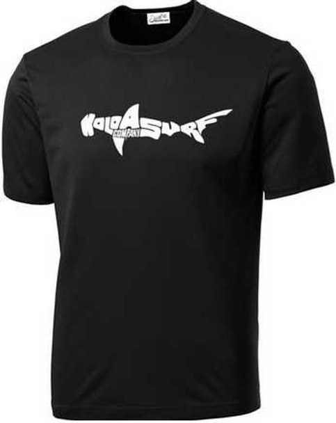 Koloa Surf Co. SHARK Logo Moisture Wicking Athletic T-Shirts Koloa Surf Company Men's Shirts