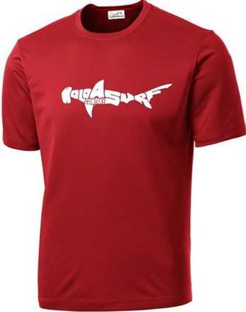 Koloa Surf Co. SHARK Logo Moisture Wicking Athletic T-Shirts Koloa Surf Company Men's Shirts