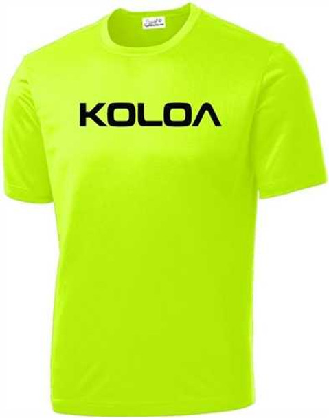 Koloa Surf Co. Text Logo Moisture Wicking All Sport Athletic Training Tees Koloa Surf Company Men's Shirts