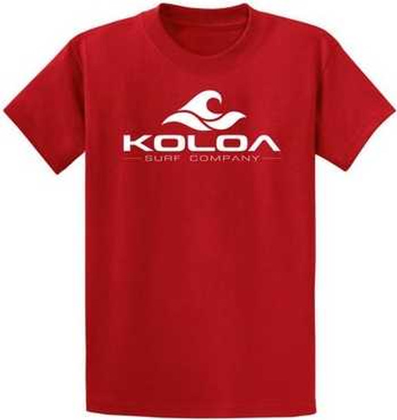 Koloa Surf Co. Wave Logo 50/50 Cotton Poly Blend T-Shirts Koloa Surf Company Men's Shirts