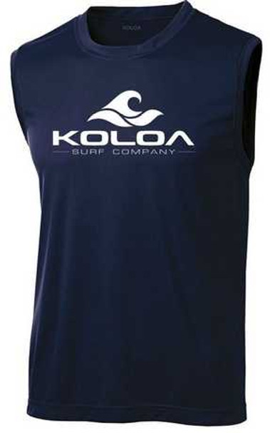 Koloa Surf Co. Classic Wave Logo Moisture Wicking Sleeveless T-Shirt Koloa Surf Company Mens Apparel