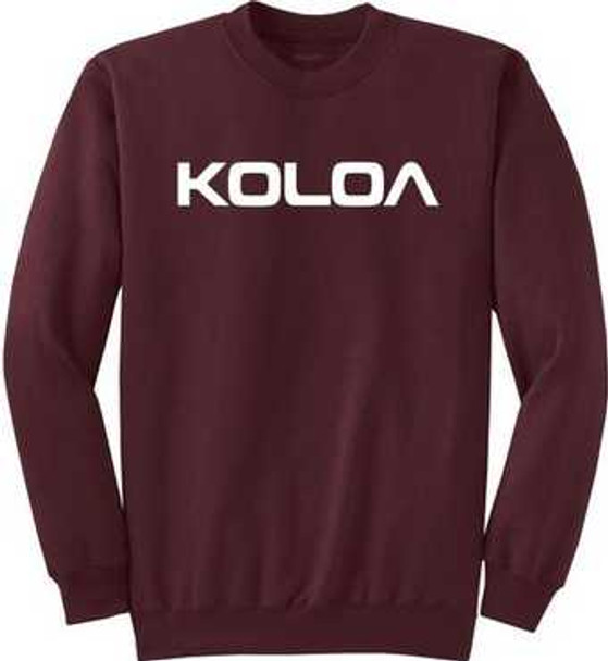 Koloa Surf Co. Text Logo Soft & Cozy Classic Crewneck Sweatshirt Koloa Surf Company Sweatshirts