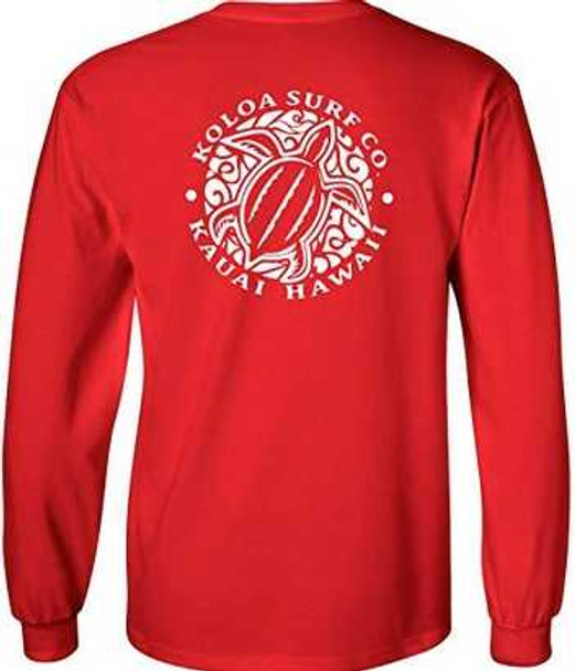 Koloa Surf Co. Hawaiian Turtle Logo Long Sleeve T-Shirt FB Koloa Surf Company Men's Shirts