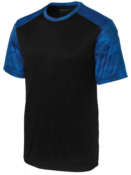 Men's CamoHex Colorblock Tee DRI-EQUIP Mens Apparel