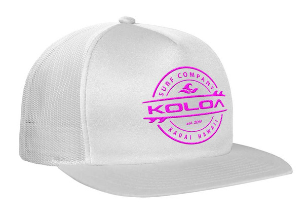 Koloa Surf Co. Premium Embroidered Thruster Logo Mesh Snapback Trucker Hats Koloa Surf Company Accessories and More