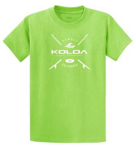 Koloa Surf Co. X Boards Logo Heavy Cotton T-Shirts. Regular, Big and Tall Sizes Koloa Surf Company Men's Shirts