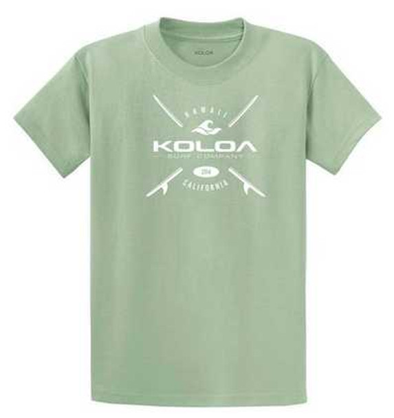 Koloa Surf Co. X Boards Logo Heavy Cotton T-Shirts. Regular, Big and Tall Sizes Koloa Surf Company Men's Shirts