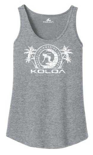 Koloa Surf Co. Koloa Surfer Girl Logo Womens Tank Tops Adult Sizes: XS-4XL Koloa Surf Company Womens Apparel