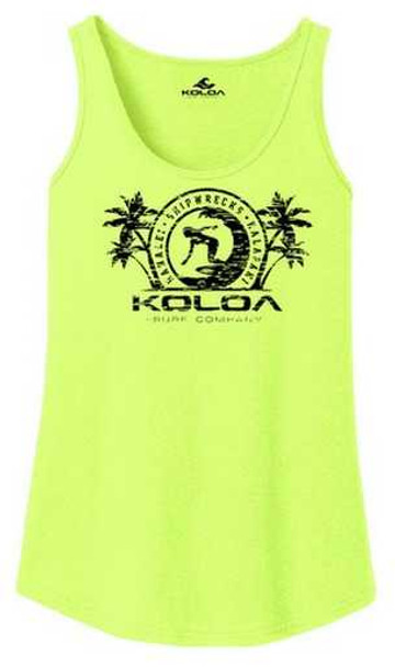 Koloa Surf Co. Koloa Surfer Girl Logo Womens Tank Tops Adult Sizes: XS-4XL Koloa Surf Company Womens Apparel