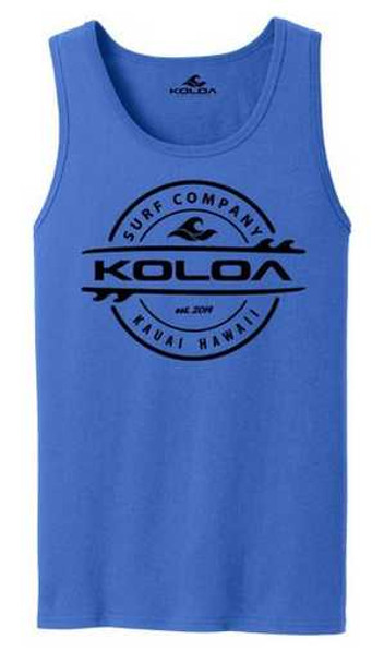 Koloa Surf Co. Thruster Surfboard Logo Tank Tops. Adult Sizes: S-4XL Koloa Surf Company T-Shirts