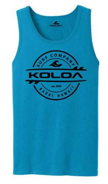 Koloa Surf Co. Thruster Surfboard Logo Tank Tops. Adult Sizes: S-4XL Koloa Surf Company T-Shirts