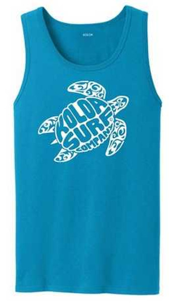 Koloa Surf Co. Original Turtle Logo Tank Tops in 36 Colors. Adult Sizes: S-4XL Koloa Surf Company Mens Apparel