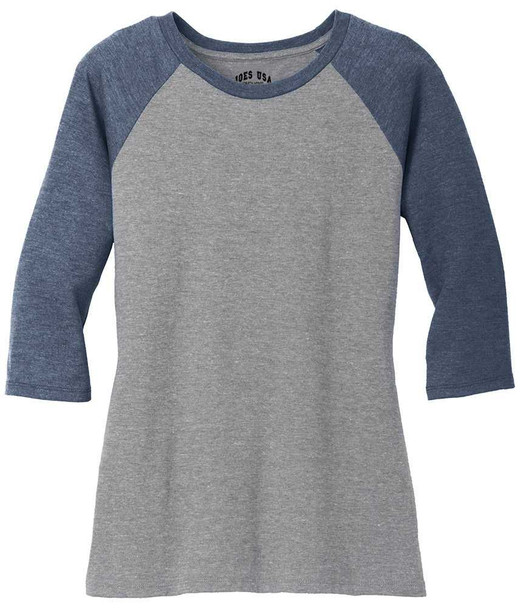 Ladies Perfect Tri 3/4-Sleeve Raglan Joe's USA Womens Apparel