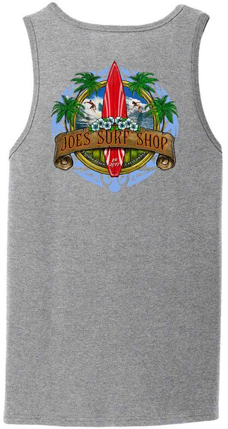 Joe's Surf Shop Longboard Design Tank Tops Joe's USA T-Shirts