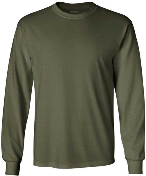 Mens Long Sleeve Essential T-Shirt in Regular and Tall sizes Joe's USA Mens Apparel