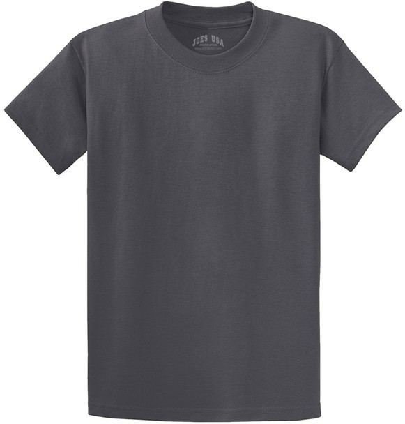 Joe's USA - Versatile 50/50 Cotton/Poly T-Shirts in 30 Vibrant Colors Joe's USA Men's Shirts - Charcoal