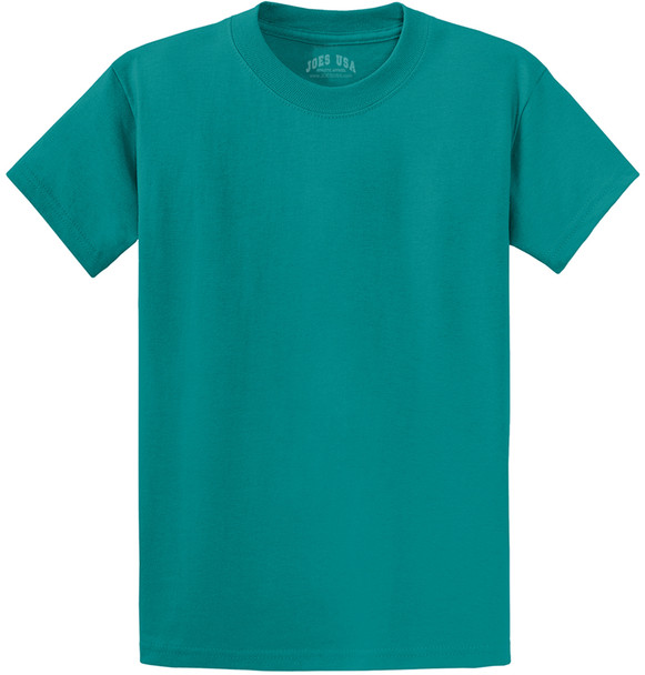 Joe's USA - Versatile 50/50 Cotton/Poly T-Shirts in 30 Vibrant Colors Joe's USA Men's Shirts - Jade