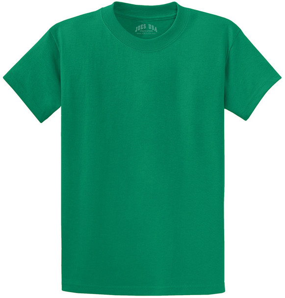 Joe's USA - Versatile 50/50 Cotton/Poly T-Shirts in 30 Vibrant Colors Joe's USA Men's Shirts - Kelly Green

