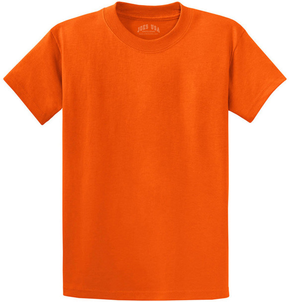 Joe's USA - Versatile 50/50 Cotton/Poly T-Shirts in 30 Vibrant Colors Joe's USA Men's Shirts - Orange