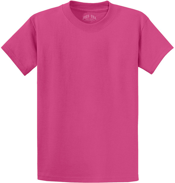 Joe's USA - Versatile 50/50 Cotton/Poly T-Shirts in 30 Vibrant Colors Joe's USA Men's Shirts - Sangria