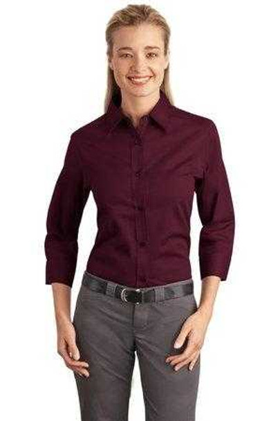 Ladies 3/4-Sleeve Easy Care Shirt Joe's USA Womens Apparel