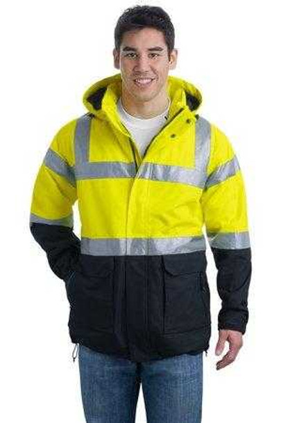 Mens ANSI 107 Class 3 Safety Heavyweight Parka Joe's USA Mens Apparel