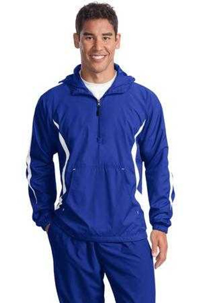 Joe's USA Men's Colorblock Raglan Anorak DRI-EQUIP Men's Jackets