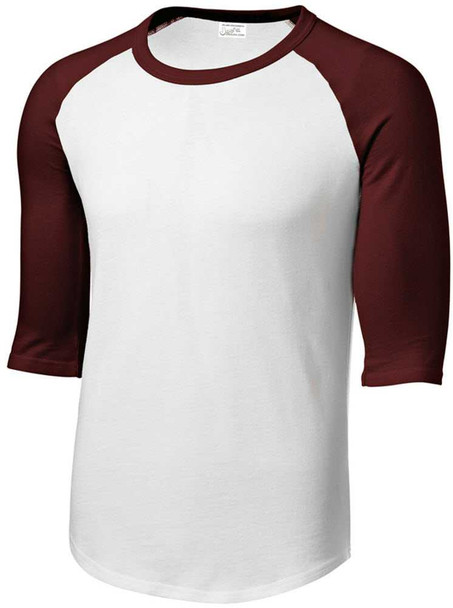 Mens 3/4 Sleeve Cotton Baseball Tee Shirts - Adult XS to 6X Joe's USA Mens Apparel