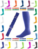 Intermediate Baseball Belt And Sock Combo - Purple Joe's USA Intermediate Baseball Belt And Sock Combos