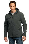 Mens Textured Hooded Soft Shell Jacket Joe's USA Mens Apparel