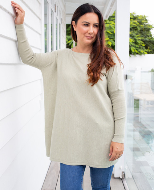 SLOUCH KNIT SAGE