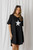 BLACK STAR COTTON DRESS