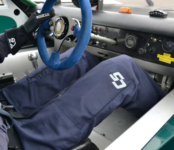 Cotswold speedshop Track day/Drifting/Karting trouser in car Navy blue