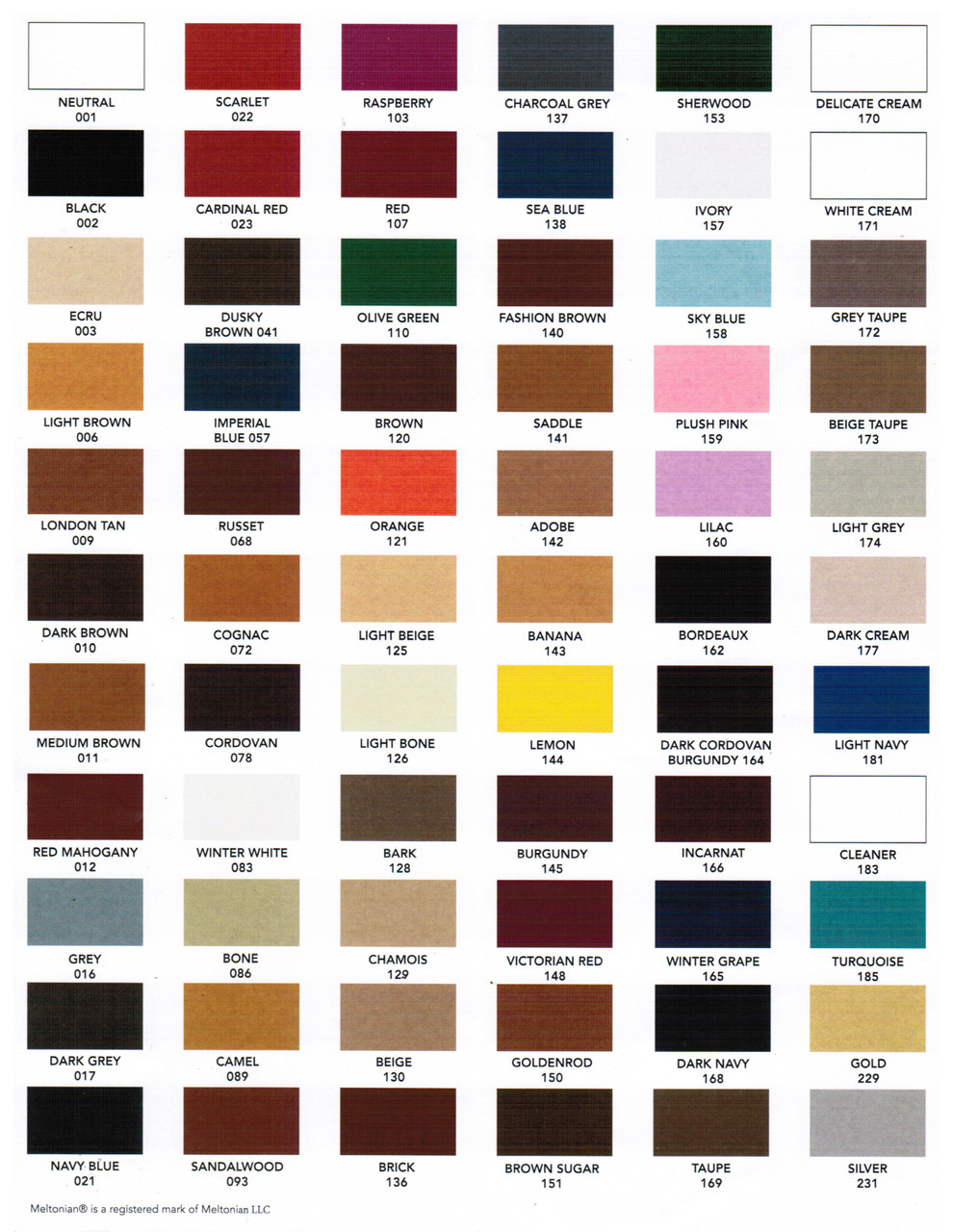 Meltonian Color Chart Meltonian Medium Brown Leather Polish Boot And