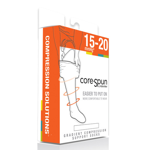 Core-Spun Mild 15-20mmHg Graduated Knee High Compression Socks