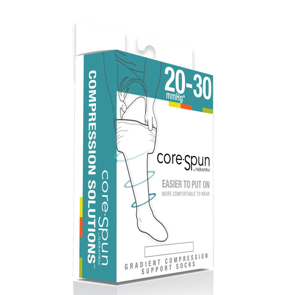 Core-Spun Moderate 20-30mmHg Graduated Knee High Compression Socks