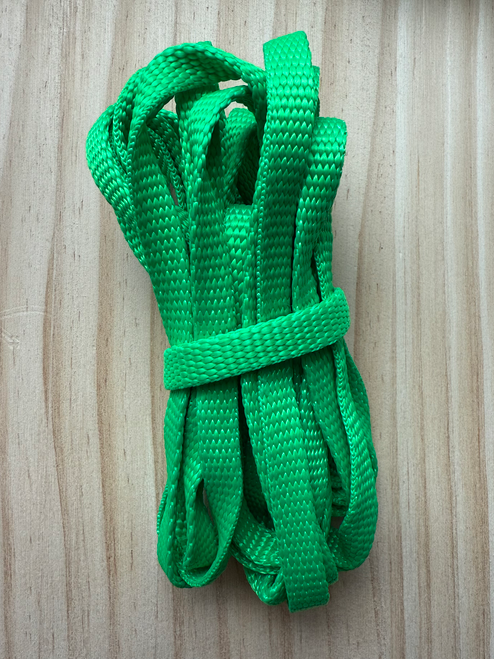 3/8 Flat Nylon Green