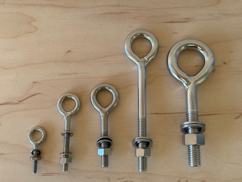 3/16, Eye-Bolt, Welded, Stainless Steel