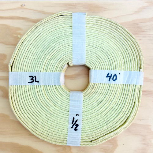 1/2" x 40ft Tubular Kevlar Harness with 3 sewn loops