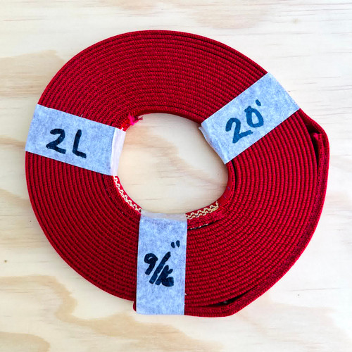 9/16" x 20ft Tubular Nylon Harness w/ 3 Sewn Loops