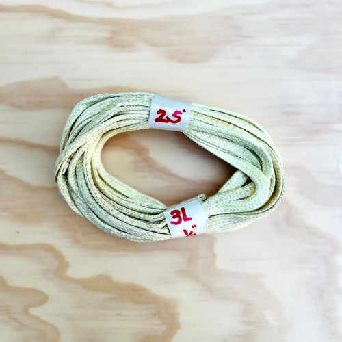 1/4" x 25ft Tubular Kevlar Harness with 3 sewn loops